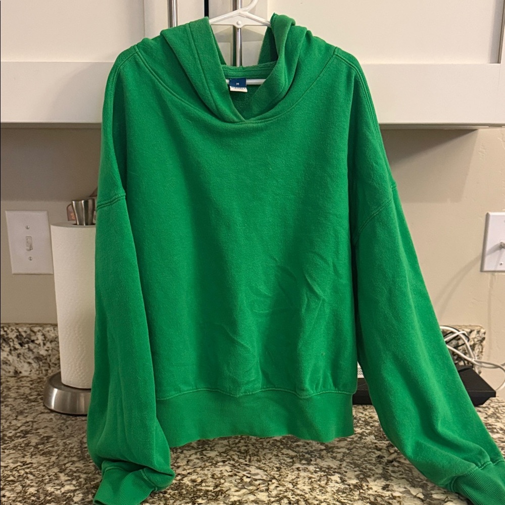 Old Navy Green Women's Crop-Style Hoodie